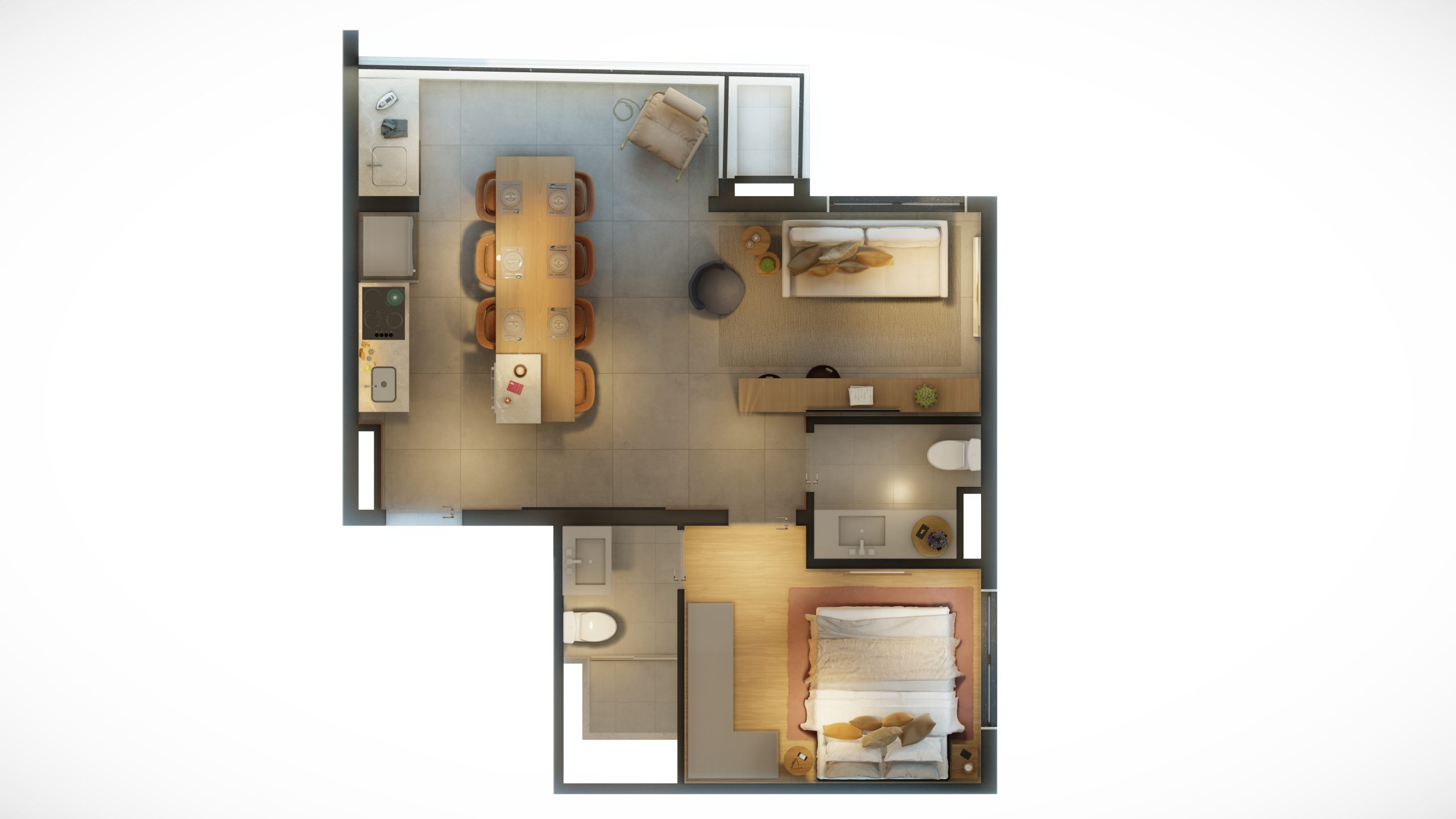 WALKBITTENCOURT – Apartamento 2 Dormitórios