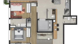 Aire Alto De Pinheiros – 3 Dormitórios