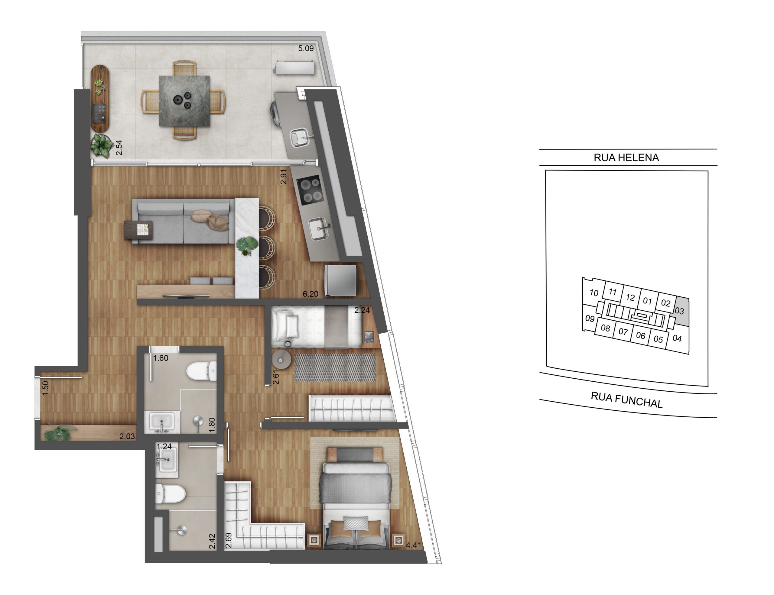 W Residences São Paulo – 2 Dormitórios