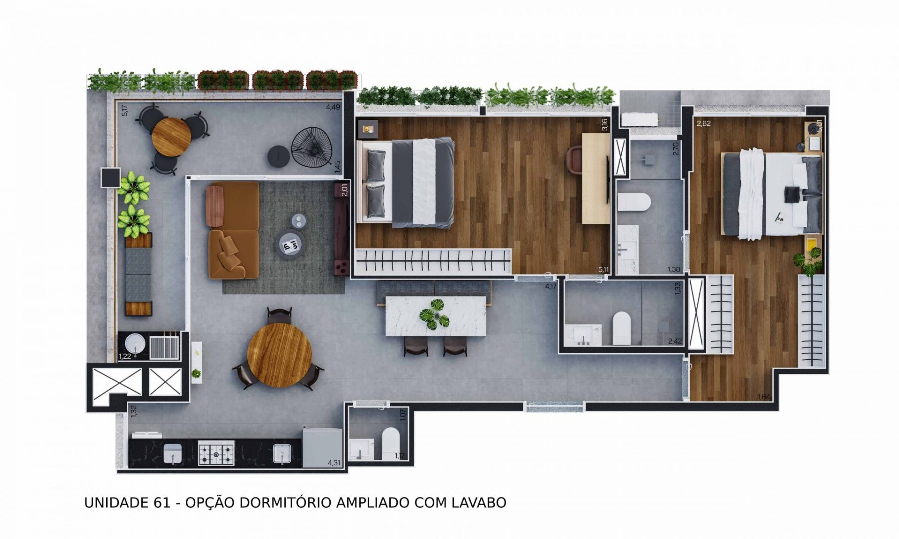 Terrae Pinheiros – 2 Dormitórios