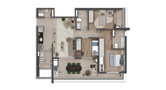 Vis Home Club – 3 Dormitórios