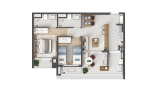 Voga Paulista – 2 Dormitórios