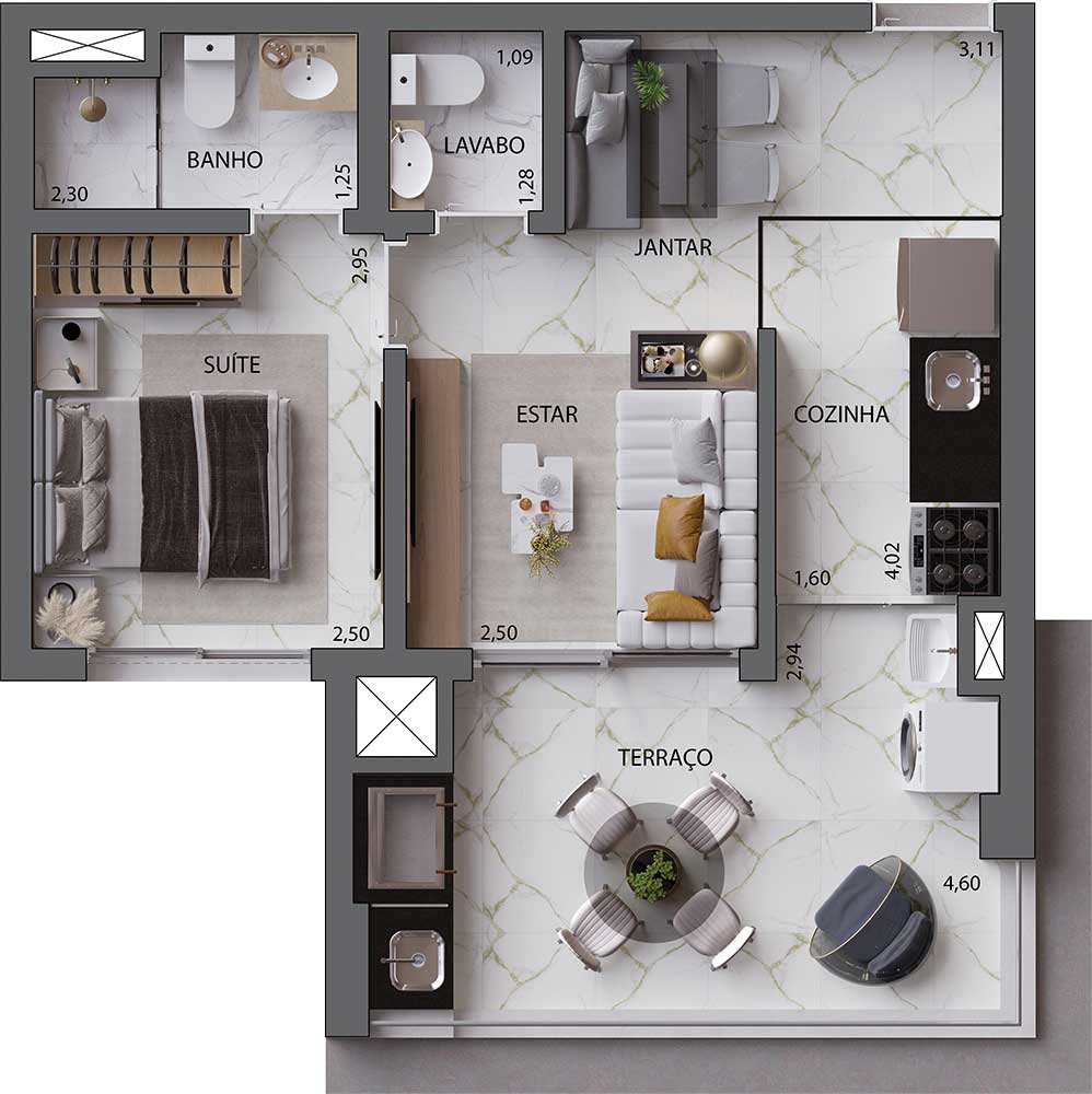 In Design Ipiranga – 1 Dormitório