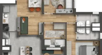 Smart Home Nova Klabin – 3 Dormitórios