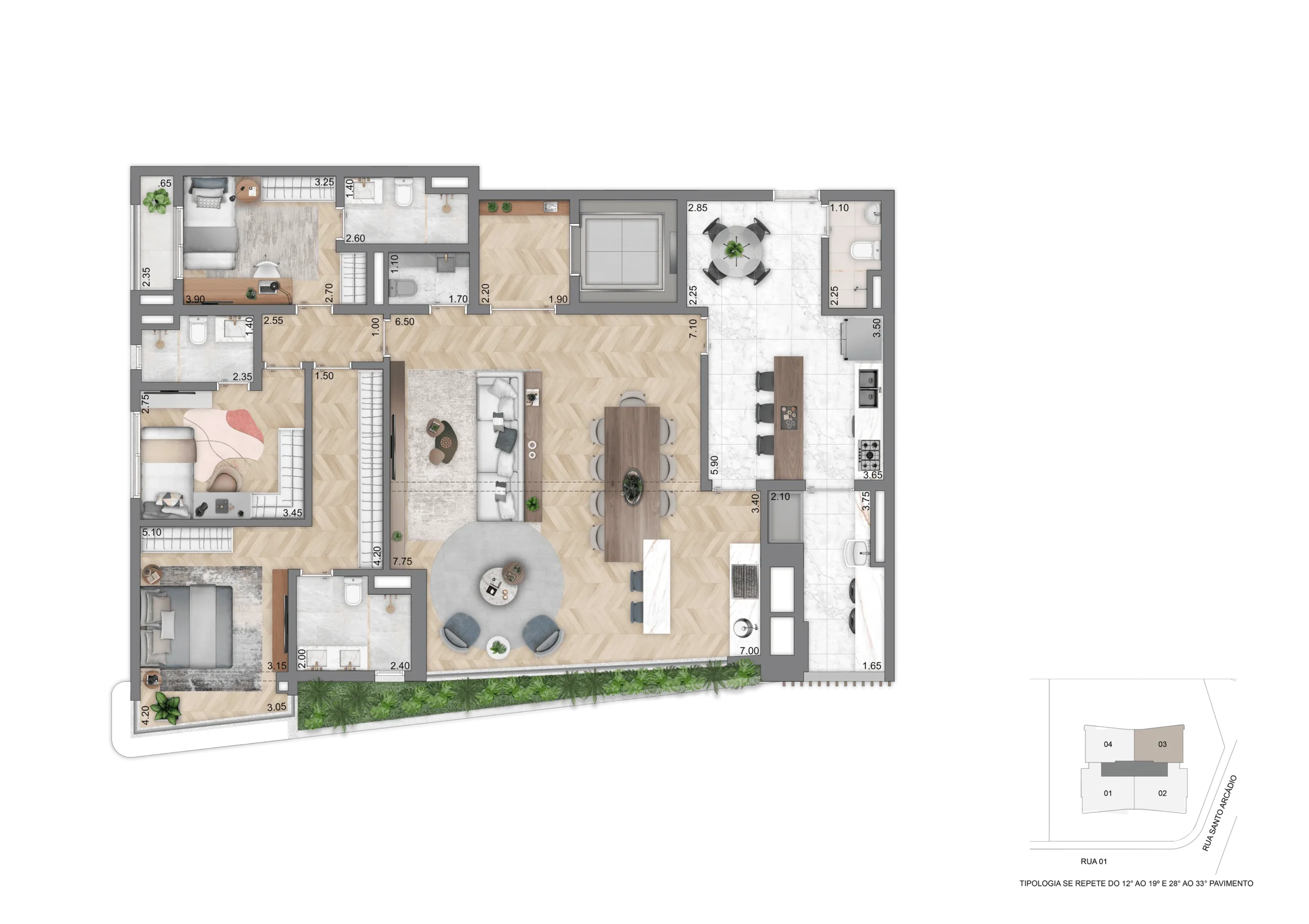 Casa Eden East – 3 Dormitórios