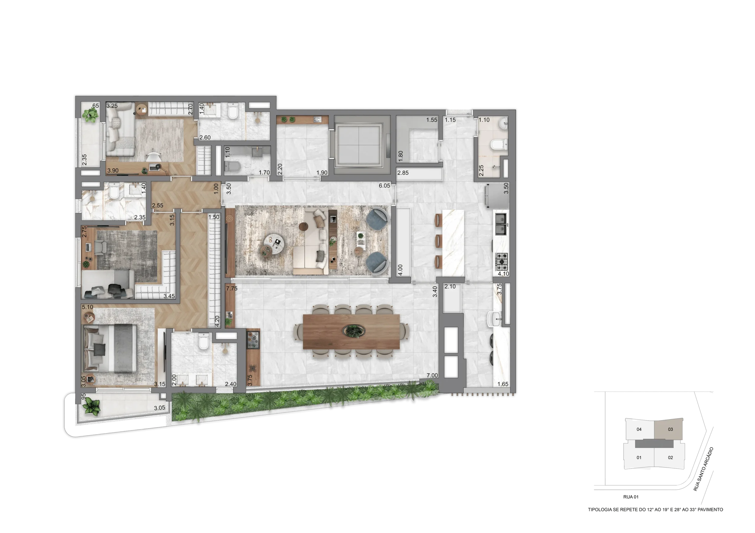 Casa Eden East – 3 Dormitórios
