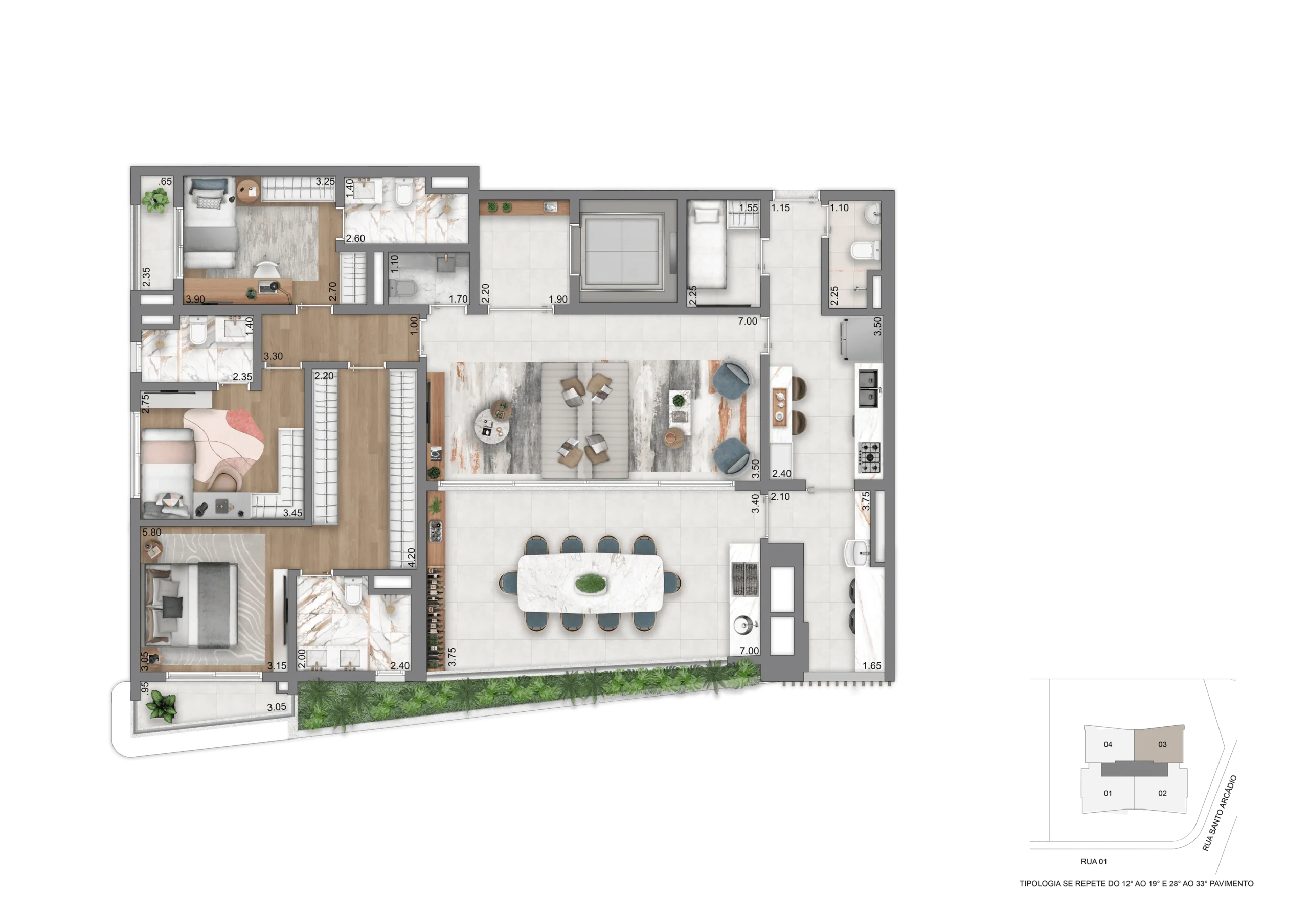Casa Eden East – 3 Dormitórios
