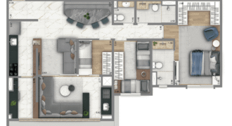 Living Villaggio Tatuapé – 3 Dormitórios