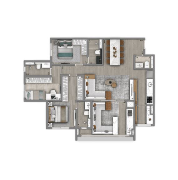 Living Infinity Nova Klabin – 3 Dormitórios