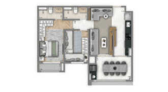 Living Unique Saúde – 2 Dormitórios