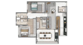 Living Infinity Nova Klabin – 3 Dormitórios