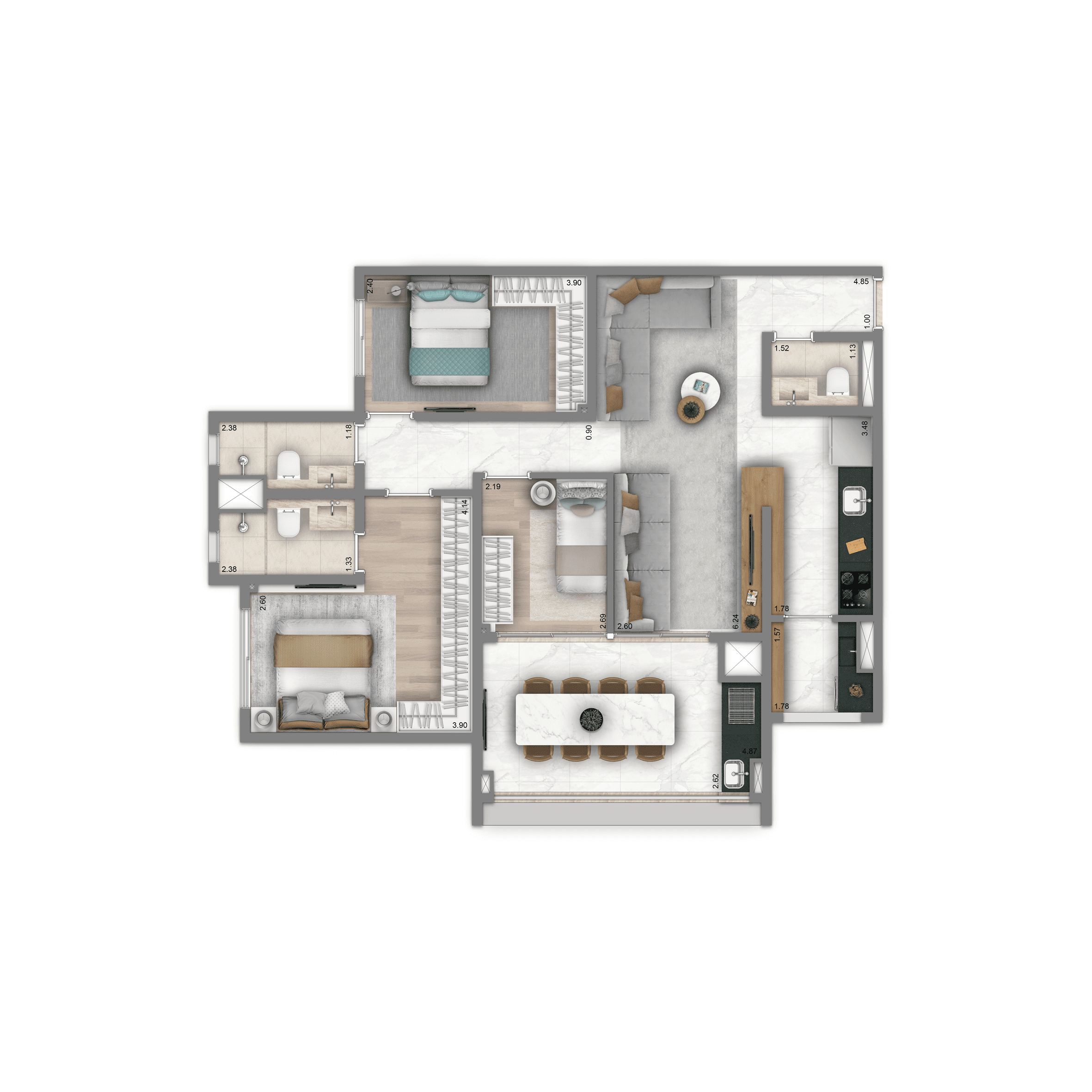 Living Infinity Nova Klabin – 3 Dormitórios