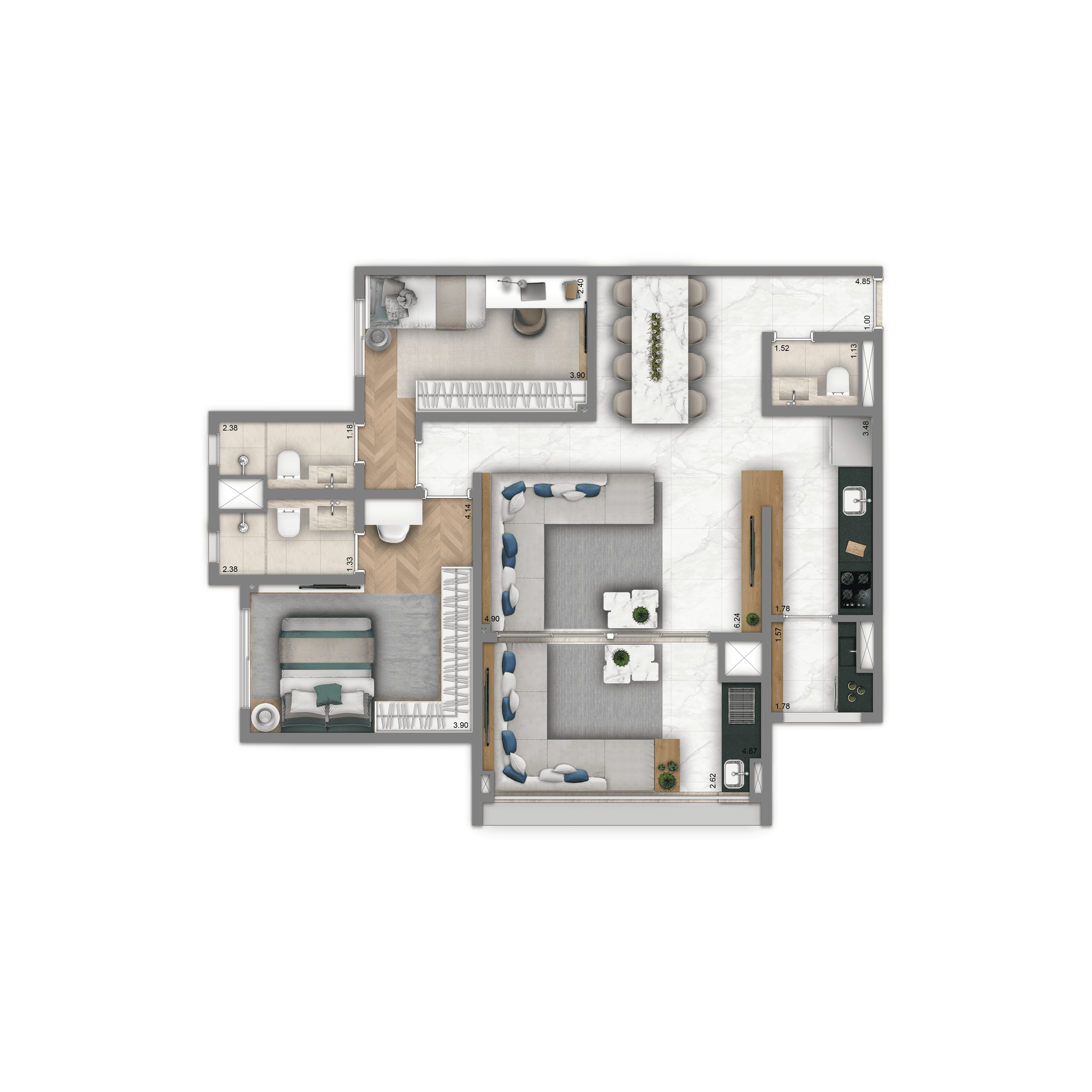 Living Infinity Nova Klabin – 2 Dormitórios