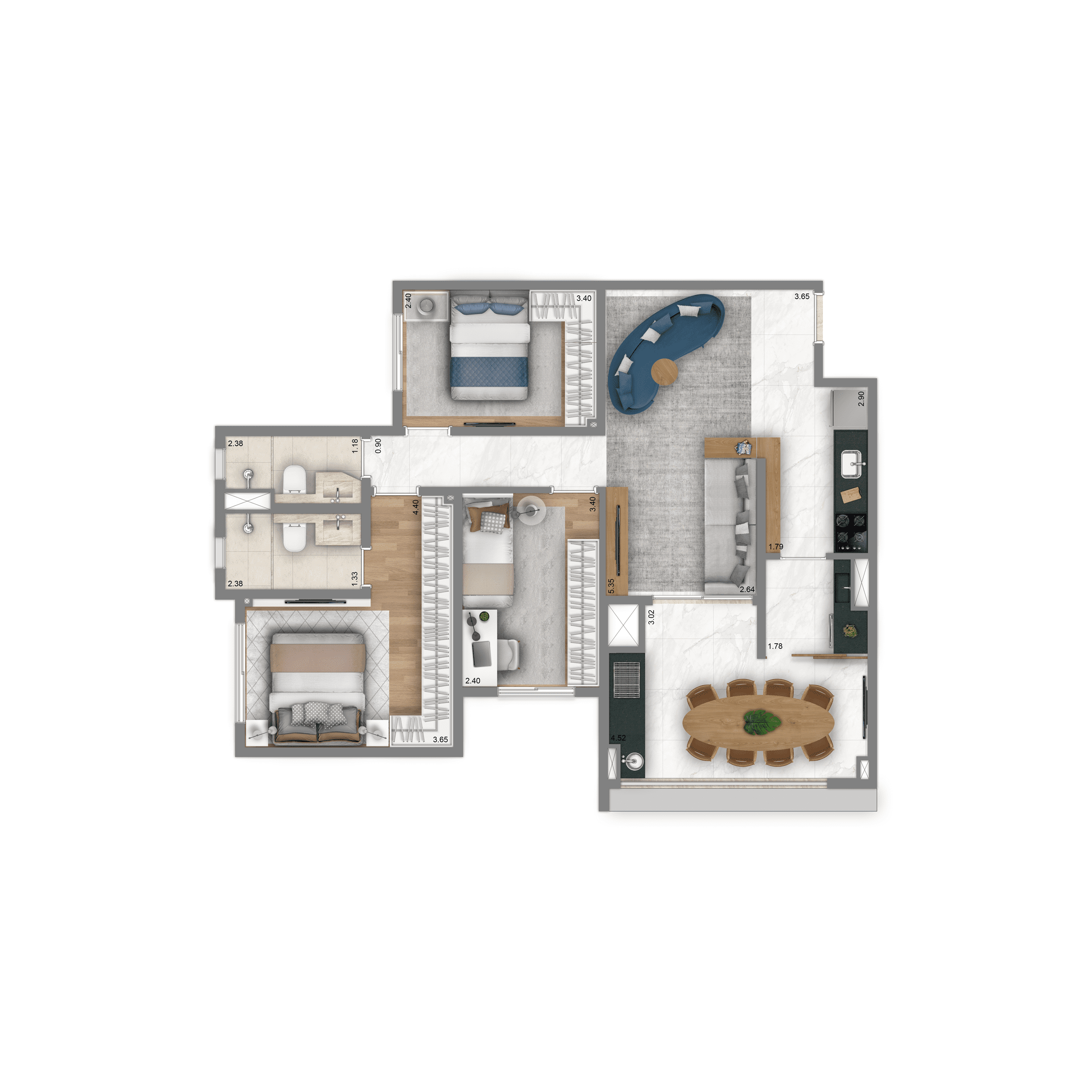 Living Infinity Nova Klabin – 3 Dormitórios