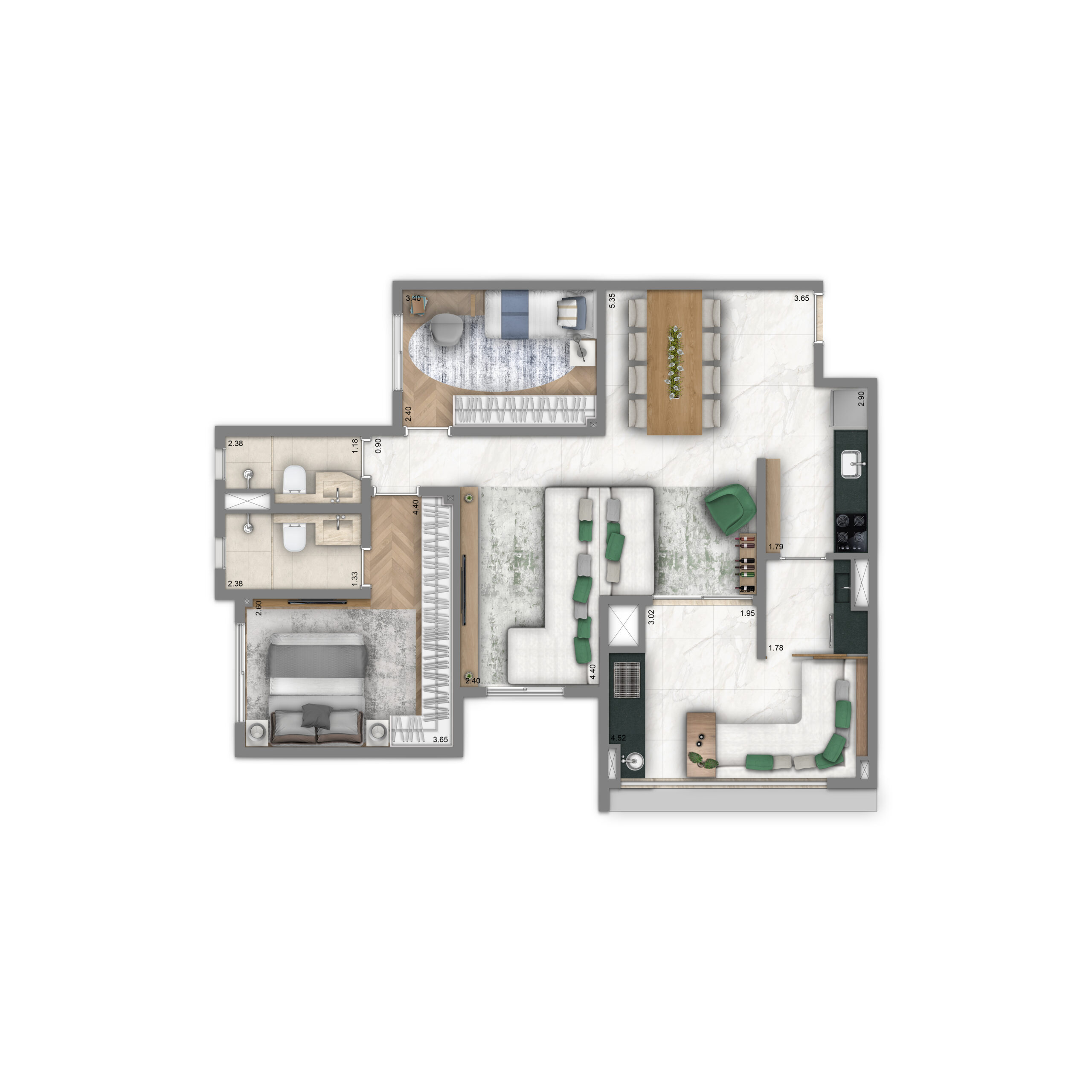 Living Infinity Nova Klabin – 2 Dormitórios