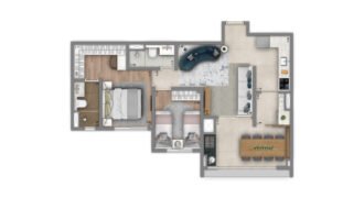 Living Infinity Nova Klabin – 2 Dormitórios