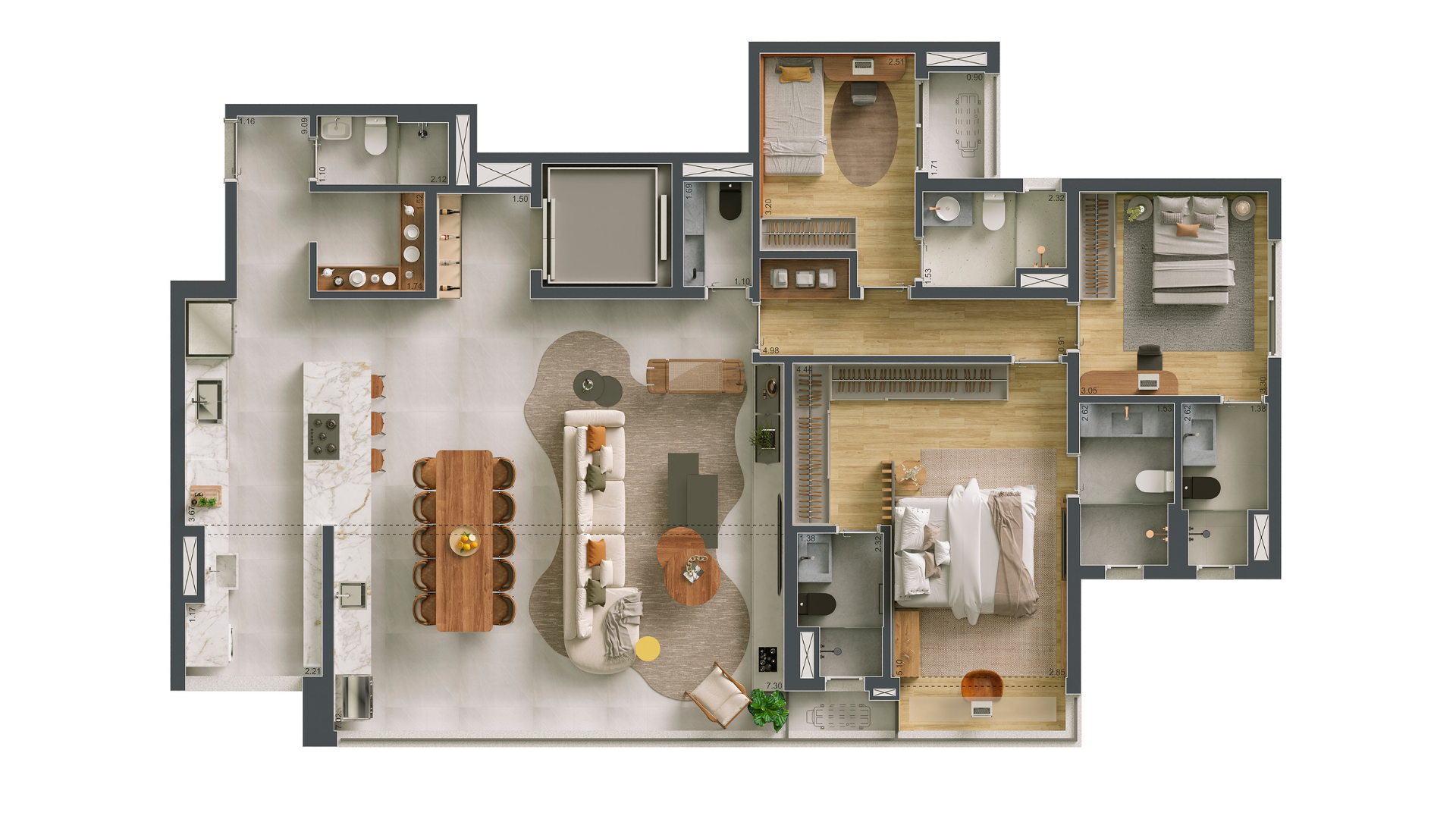 Maison Diogo By Fibra – 3 Dormitórios