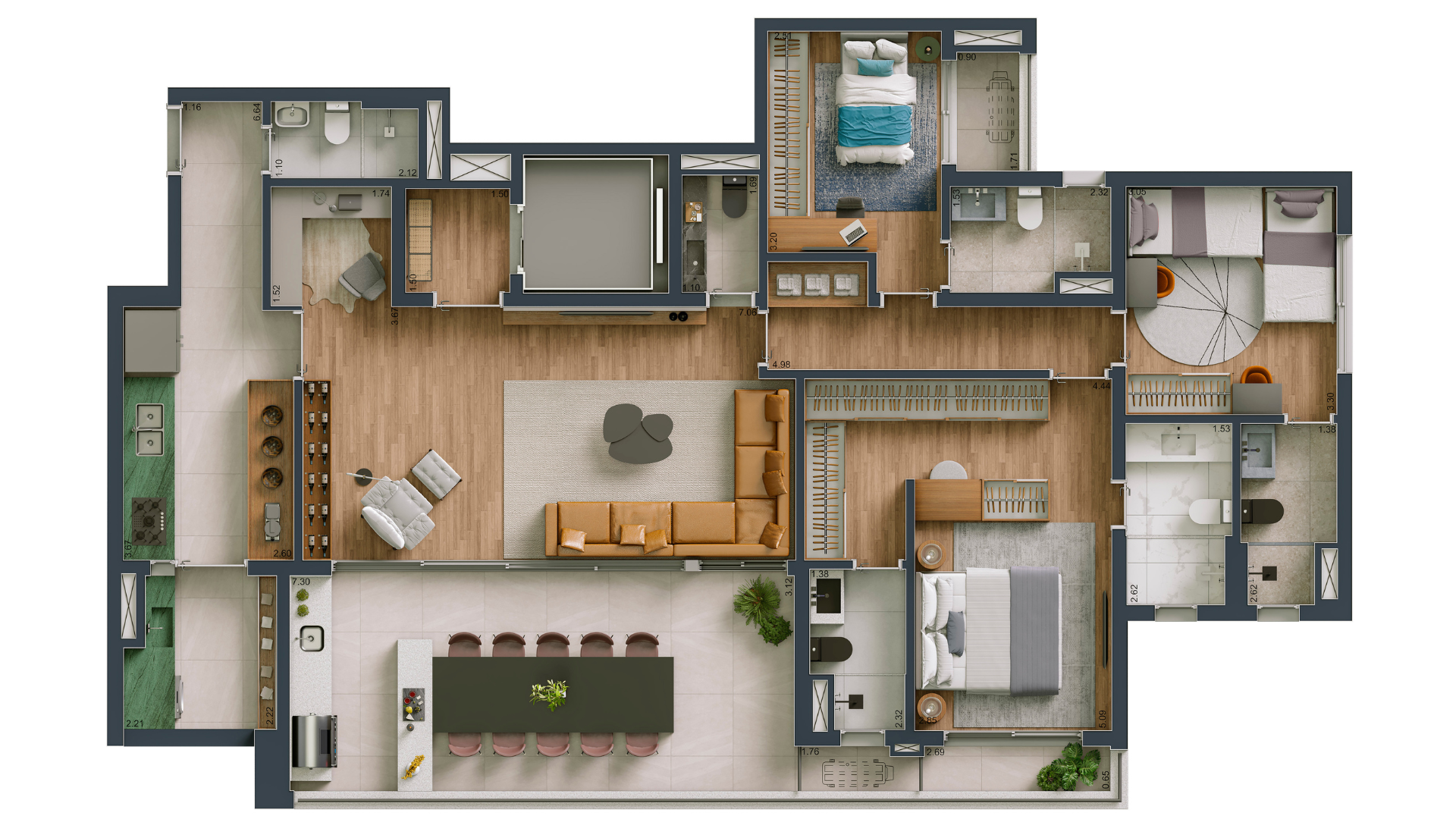 Maison Diogo By Fibra – 3 Dormitórios