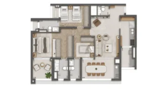 Daslu Residences – 3 Dormitórios