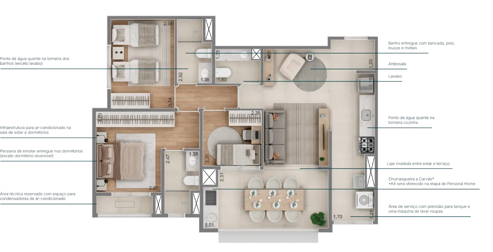 RAÍZES PREMIUM – CAMPO BELO 85m²
