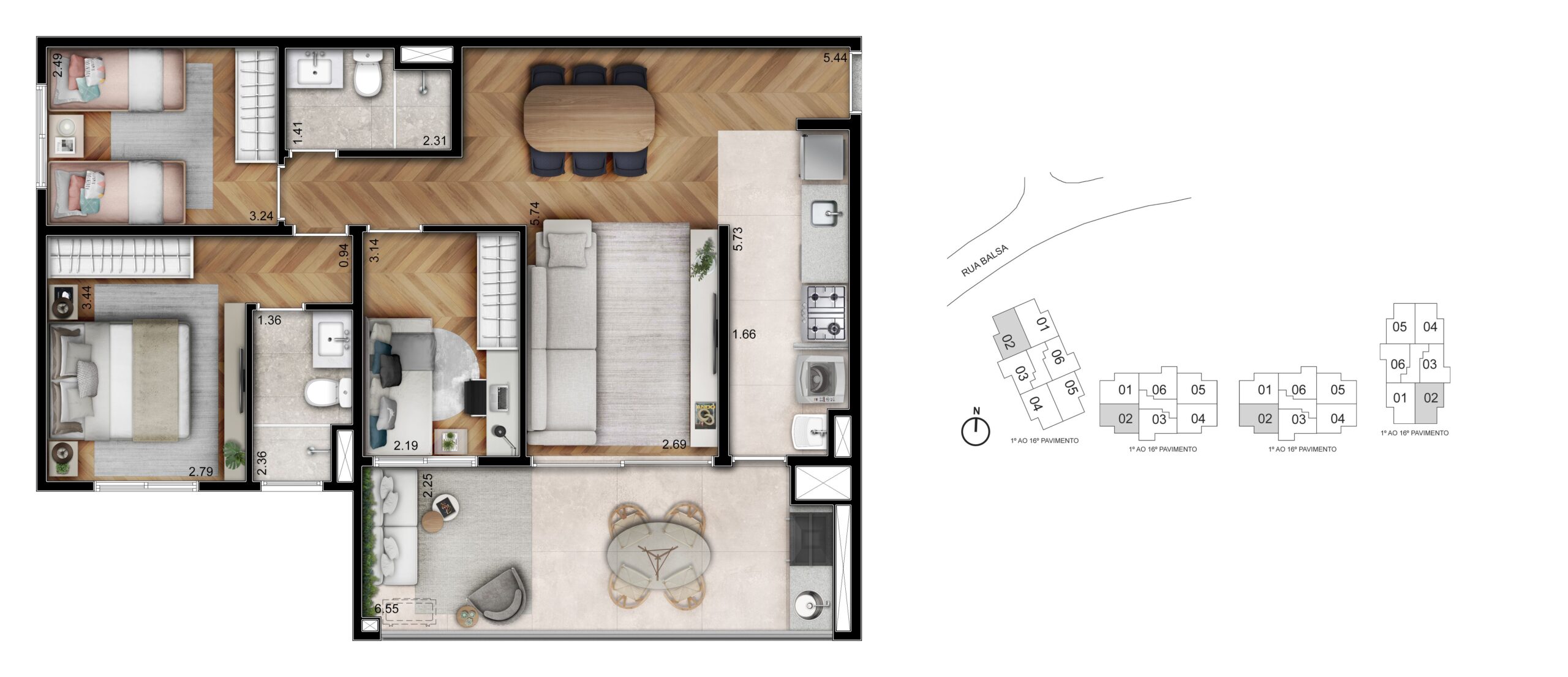 Helbor Patteo São Paulo – 3 Dormitórios
