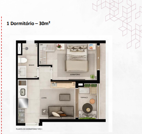 WALKBITTENCOURT – 1 DORMITÓRIO