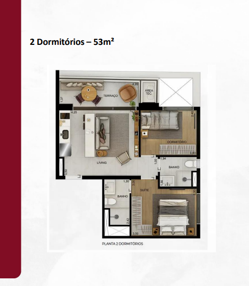 WALKBITTENCOURT – 2 DORMITÓRIO